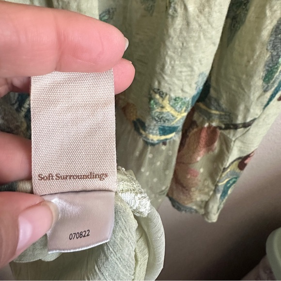 Soft Surroundings Elena Top Sz 1X Sheer Panels - Picture 11 of 12